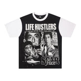Life Hustlers Vintage Street Portrait Graphic Tee