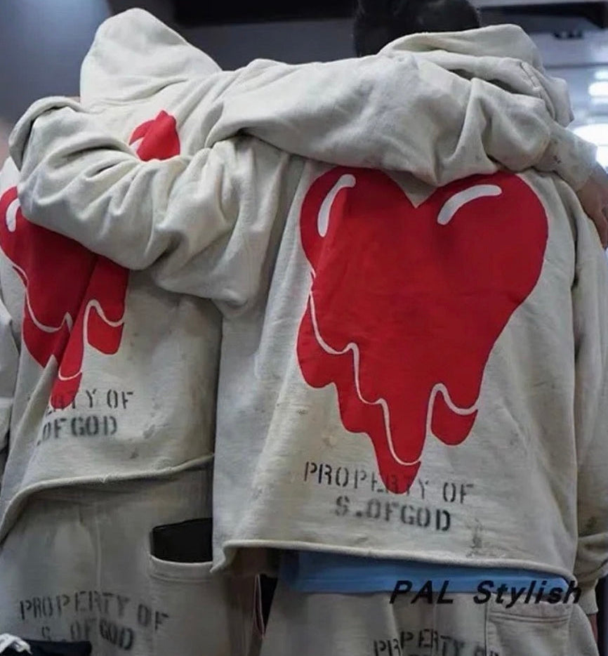 Saint Michael ST122 EU Heart Graphic Hoodie